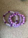 Purple Passion - 3 Piece Bracelet Set